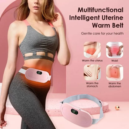 Menstrual Rechargeable Heating Pad for Period Pain, 3 Heat Level & 3 Vibration Mode Slimming Machine