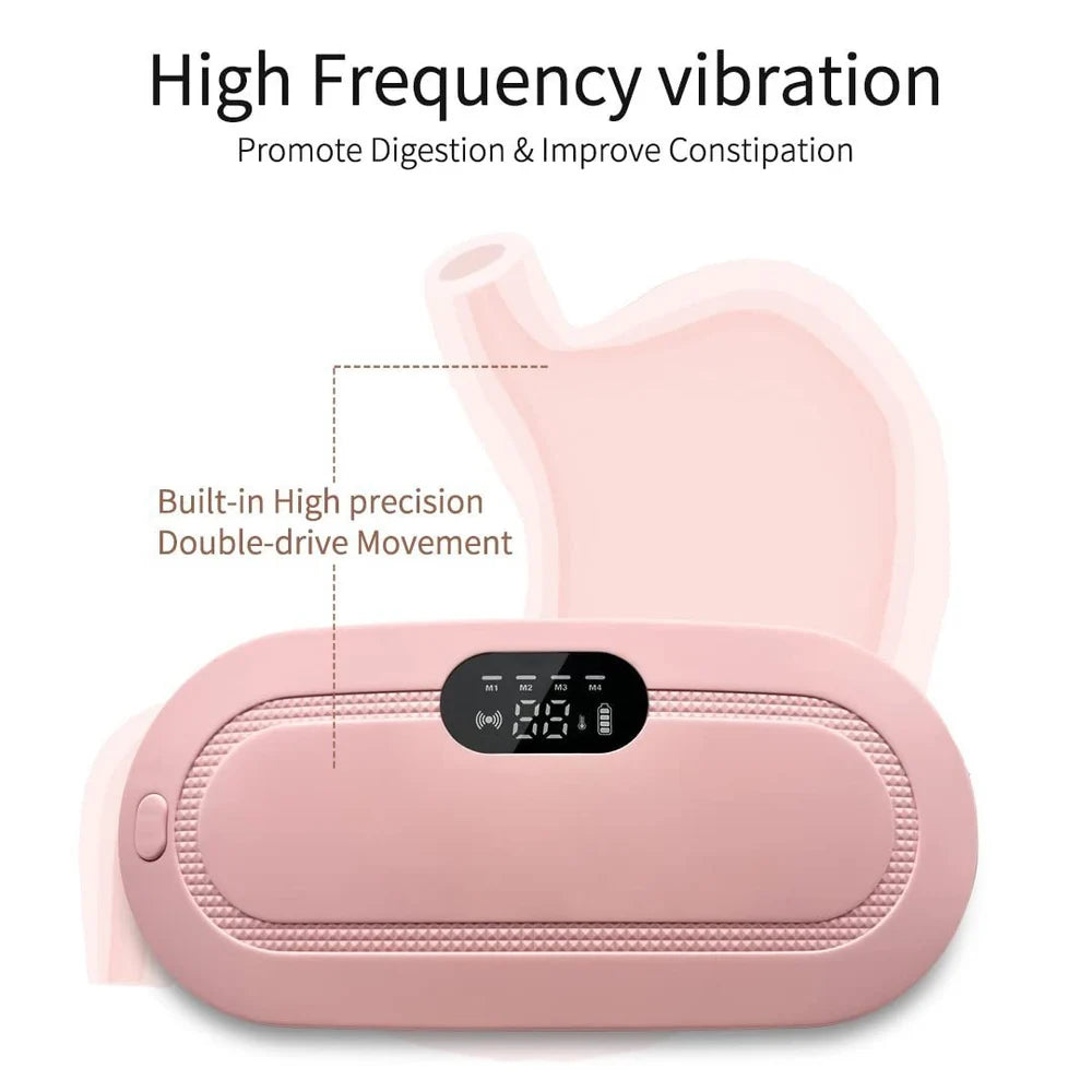 Menstrual Rechargeable Heating Pad for Period Pain, 3 Heat Level & 3 Vibration Mode Slimming Machine